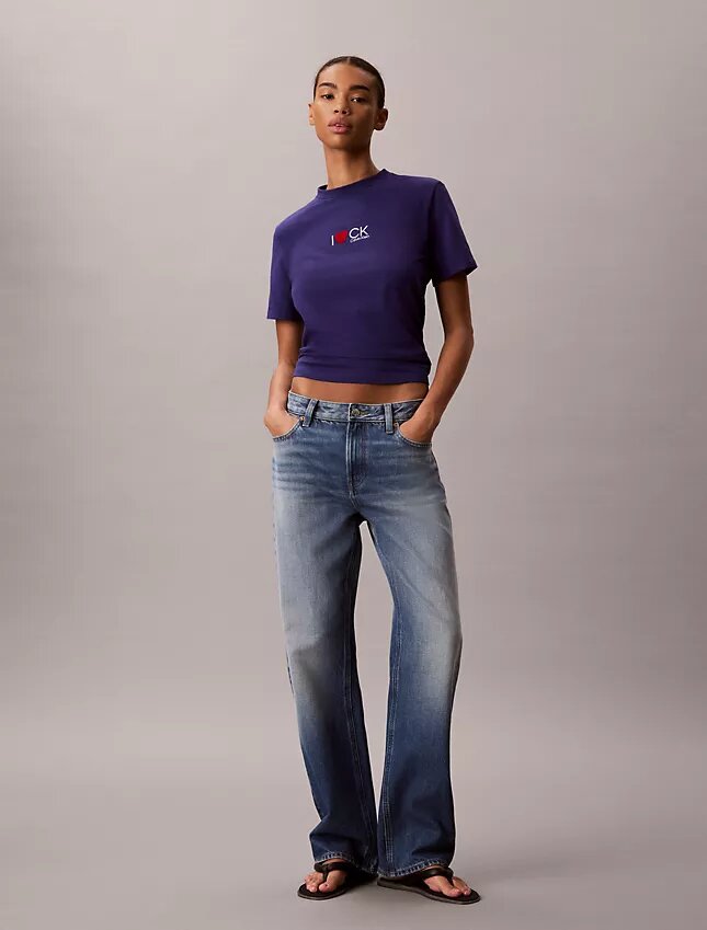 Tricou clasic cu logo inimă Tricou clasic cu logo inimă