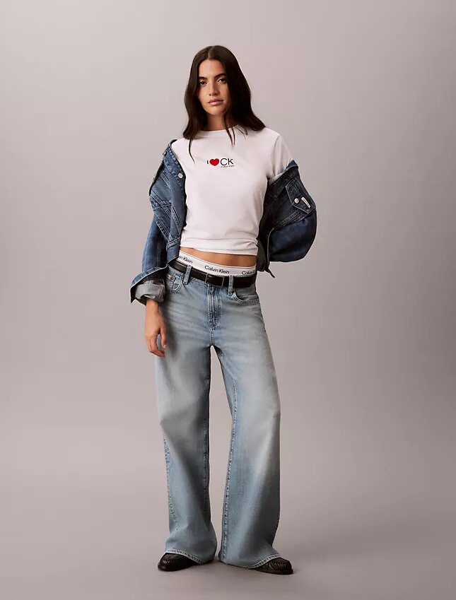 Tricou clasic cu logo inimă Tricou clasic cu logo inimă