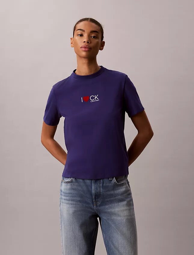 Tricou clasic cu logo inimă Tricou clasic cu logo inimă