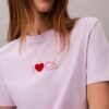 Tricou clasic cu logo inimă Tricou clasic cu logo inimă