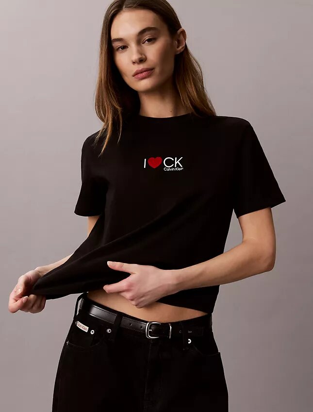 Tricou clasic cu logo inimă Tricou clasic cu logo inimă