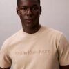 Tricou clasic cu logo în relief