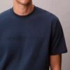 Tricou clasic cu logo în relief