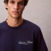 Tricou clasic cu logo script mic Tricou clasic cu logo script mic