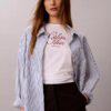 Tricou clasic cu logo tip scris