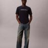 Tricou clasic cu logo tipărit cu litere mici