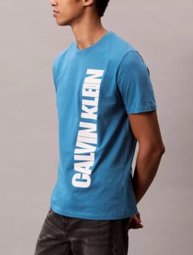 Tricou clasic cu logo vertical
