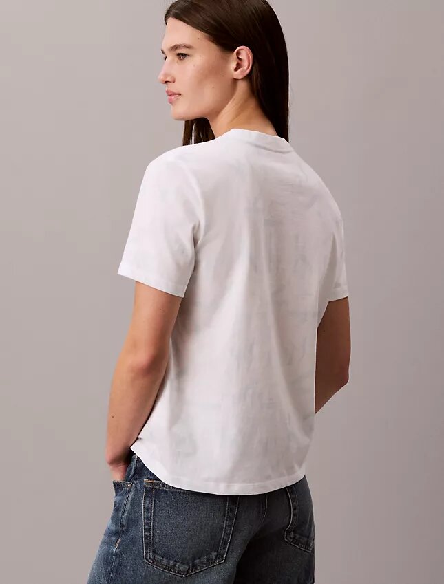 Tricou clasic cu Monogram decolorată pe toată suprafața Tricou clasic cu Monogram decolorată pe toată suprafața