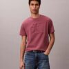 Tricou clasic cu Monogram în relief
