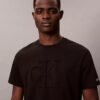 Tricou clasic cu Monogram în relief