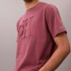 Tricou clasic cu Monogram în relief
