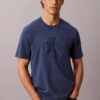 Tricou clasic cu Monogram în relief