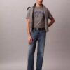 Tricou clasic Heritage din material froté, cu croială lejeră