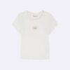 Tricou clasic pentru fete, cu imprimeu Monologo