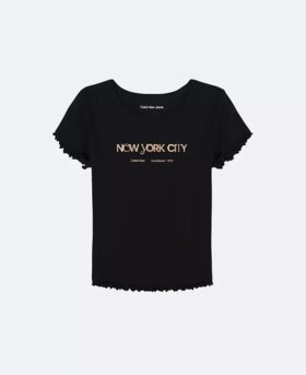 Tricou clasic pentru fete cu logo-ul New York City