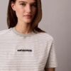 Tricou cu dungi și logo Ck Tricou cu dungi și logo Ck
