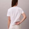 Tricou cu guler în V și Monogram