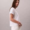 Tricou cu guler în V și Monogram