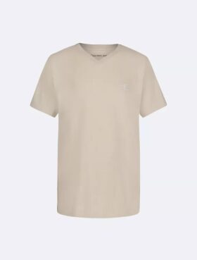 Tricou cu guler în V și Monogram pentru băieți