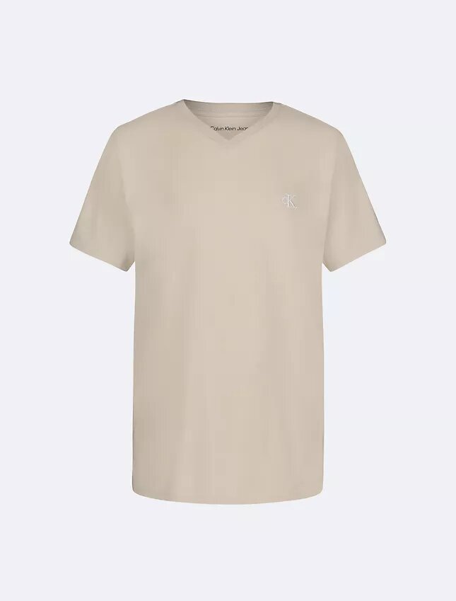 Tricou cu guler în V și Monogram pentru băieți Tricou cu guler în V și Monogram pentru băieți