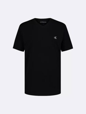 Tricou cu guler în V și Monogram pentru băieți