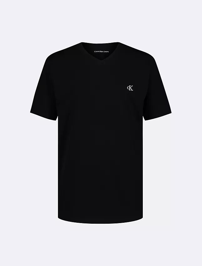 Tricou cu guler în V și Monogram pentru băieți Tricou cu guler în V și Monogram pentru băieți