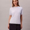 Tricou cu guler înalt din tricot fin Tricou cu guler înalt din tricot fin