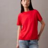 Tricou cu guler înalt din tricot fin Tricou cu guler înalt din tricot fin