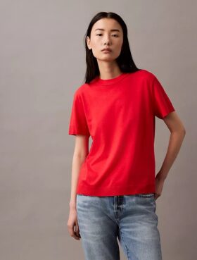 Tricou cu guler înalt din tricot fin