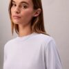 Tricou cu guler înalt din tricot fin Tricou cu guler înalt din tricot fin
