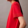 Tricou cu guler înalt din tricot fin Tricou cu guler înalt din tricot fin