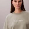 Tricou cu guler rotund, croială dreaptă și logo standard Tricou cu guler rotund, croială dreaptă și logo standard