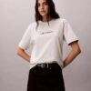 Tricou cu guler rotund, croială dreaptă și logo standard Tricou cu guler rotund, croială dreaptă și logo standard