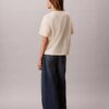 Tricou cu guler rotund, croială dreaptă și logo standard Tricou cu guler rotund, croială dreaptă și logo standard