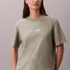 Tricou cu guler rotund, croială dreaptă și logo standard Tricou cu guler rotund, croială dreaptă și logo standard