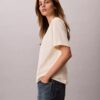 Tricou cu guler rotund, croială dreaptă și logo standard Tricou cu guler rotund, croială dreaptă și logo standard