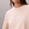 Tricou cu guler rotund, croială dreaptă și logo standard Tricou cu guler rotund, croială dreaptă și logo standard