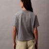Tricou cu guler rotund, croială dreaptă și logo standard