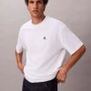 Tricou cu guler rotund, croială lejeră, cu logo din arhivă