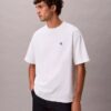 Tricou cu guler rotund, croială lejeră, cu logo din arhivă