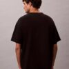 Tricou cu guler rotund, croială lejeră, cu logo din arhivă