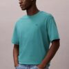 Tricou cu guler rotund, croială lejeră, cu logo din arhivă Tricou cu guler rotund, croială lejeră, cu logo din arhivă