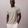 Tricou cu guler rotund din bumbac Supima