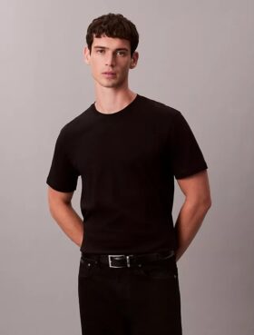 Tricou cu guler rotund din bumbac Supima