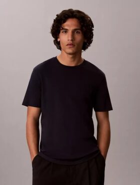 Tricou cu guler rotund din bumbac Supima