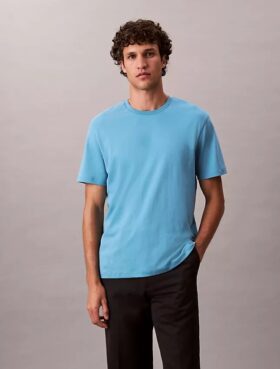Tricou cu guler rotund din bumbac Supima