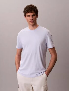 Tricou cu guler rotund din bumbac Supima