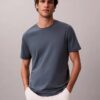 Tricou cu guler rotund din bumbac Supima