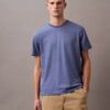 Tricou cu guler rotund din bumbac Supima
