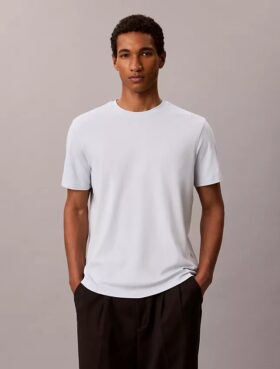 Tricou cu guler rotund din bumbac Supima